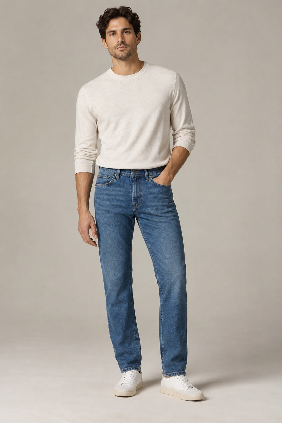 Classic Straight-Leg Denim