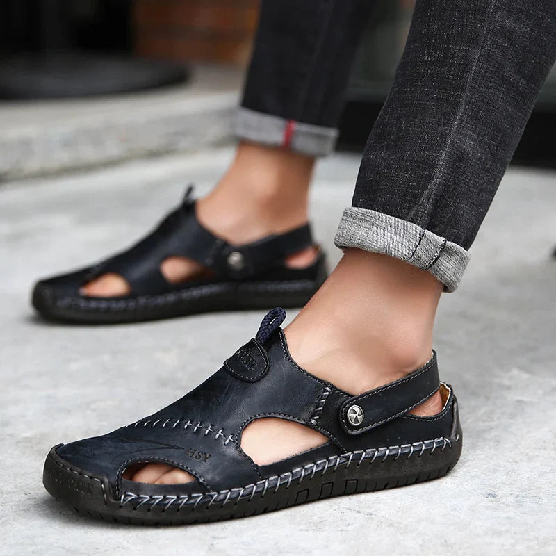 ViaMark | Orthopedic Leather Sandals