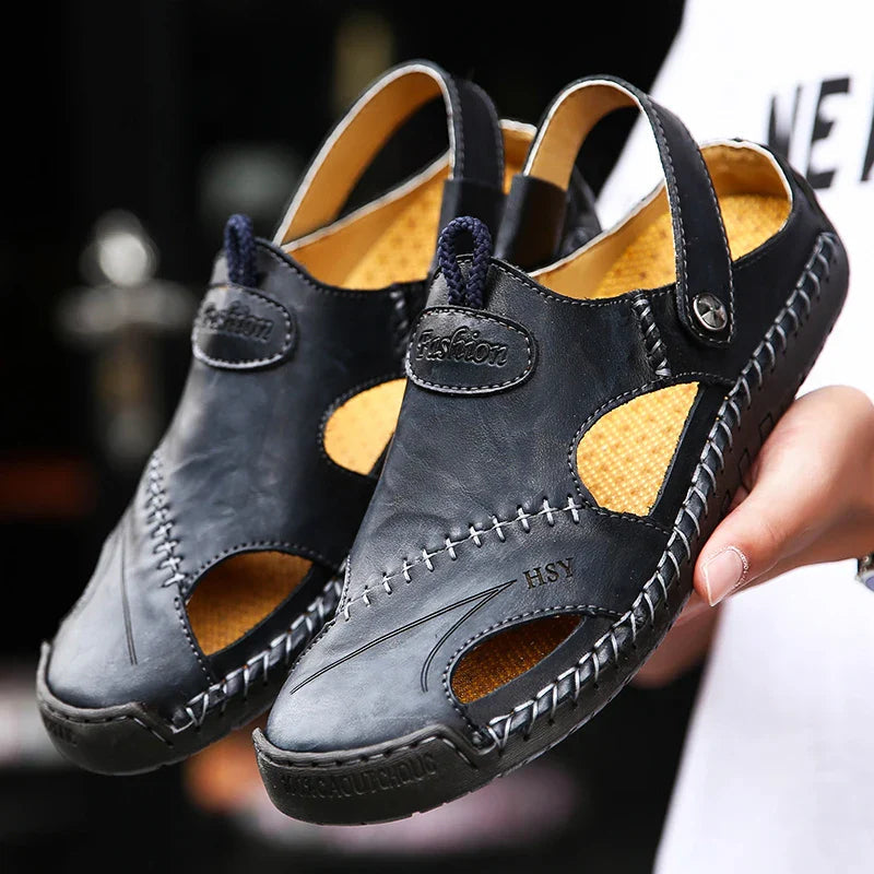ViaMark | Orthopedic Leather Sandals
