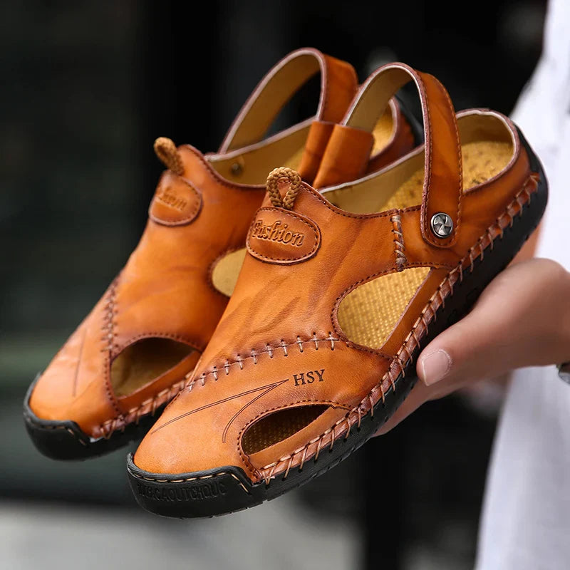 ViaMark | Orthopedic Leather Sandals