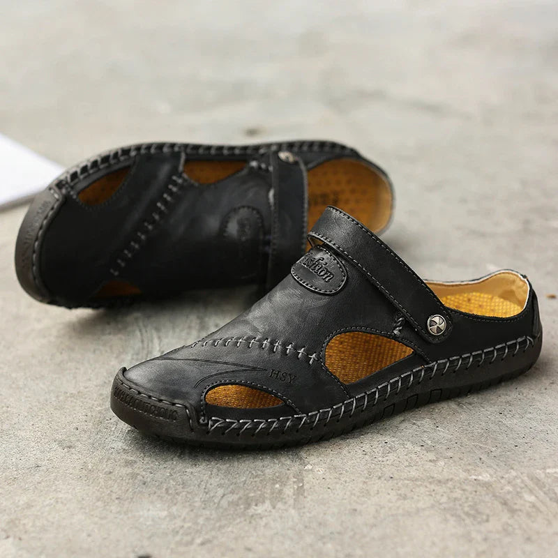 ViaMark | Orthopedic Leather Sandals