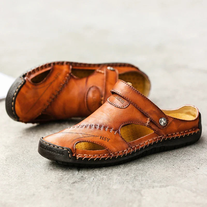 ViaMark | Orthopedic Leather Sandals