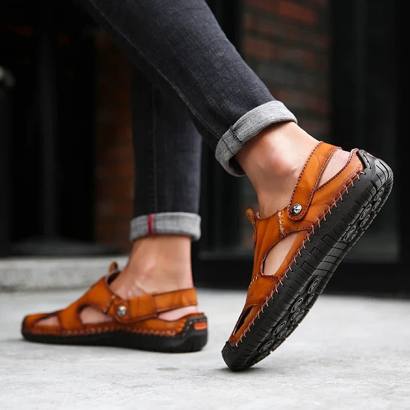 ViaMark | Orthopedic Leather Sandals