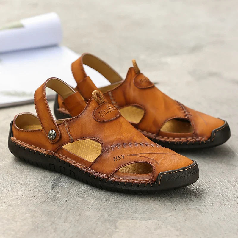 ViaMark | Orthopedic Leather Sandals