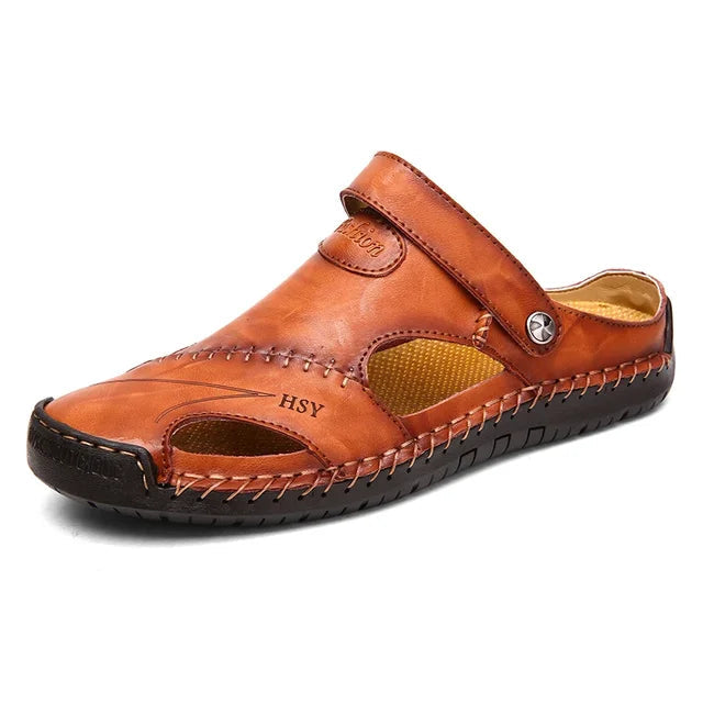ViaMark | Orthopedic Leather Sandals